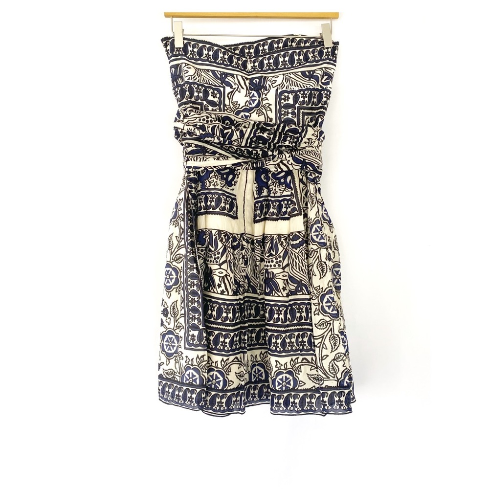 Anna Sui Black and Cream Mini Dress